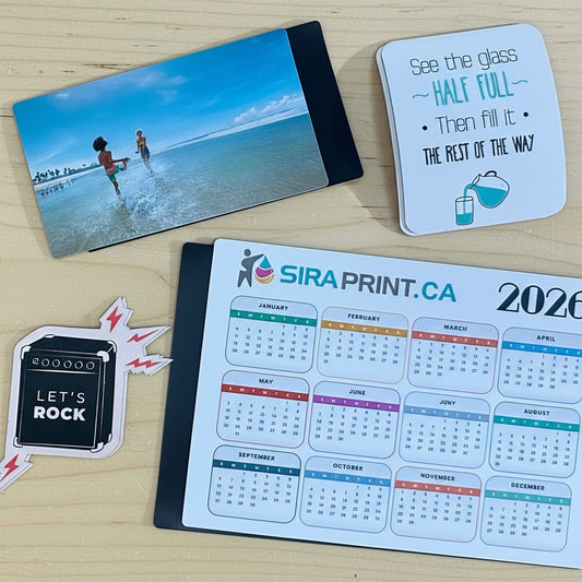 Custom Magnets - custom cut to any shape. waterproof and fade resistant.