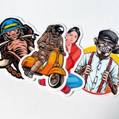 custom vinyl stickers Canada made of durable material with over laminate. Waterproof and dishwasher safe.