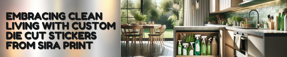 Embracing Clean Living with Custom Die Cut Stickers from Sira Print