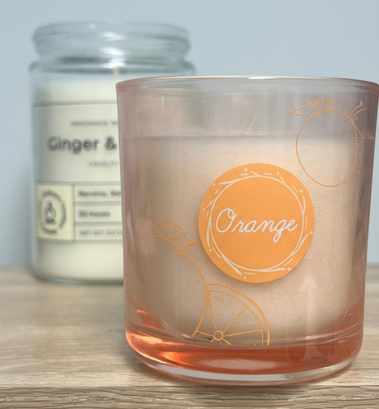 custom cut clear candle labels