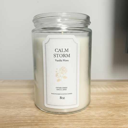 textured candle labels